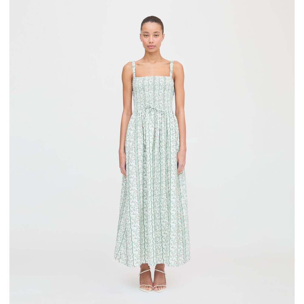Hill House Home The Anita Nap Dress - Green Provence Floral Size MGreen Provence - Picture 2 of 6